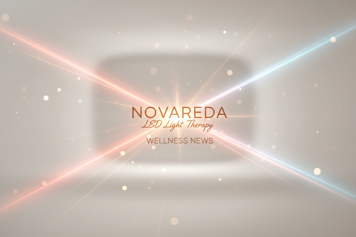 make a cool newsletter image for novareda skin light terapy brand 